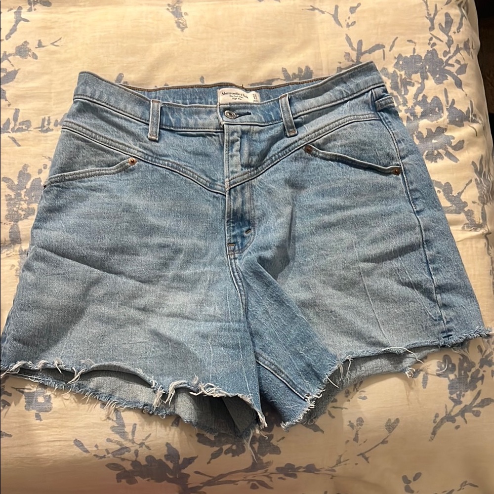 Abercrombie & Fitch Light Blue Jean Shorts
